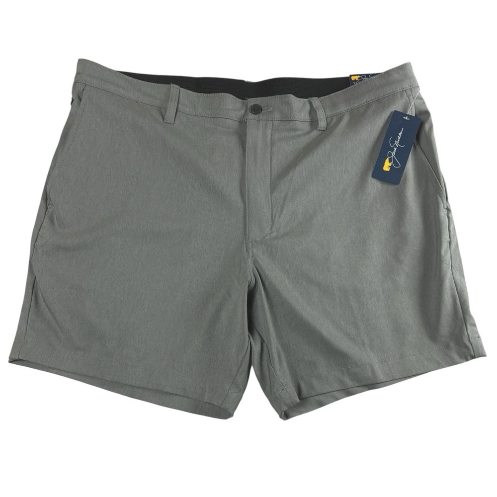 Jack Nicklaus Golf Shorts Men 38 Gray 7in UPF 50 Stretch Moisture Wicking NWT